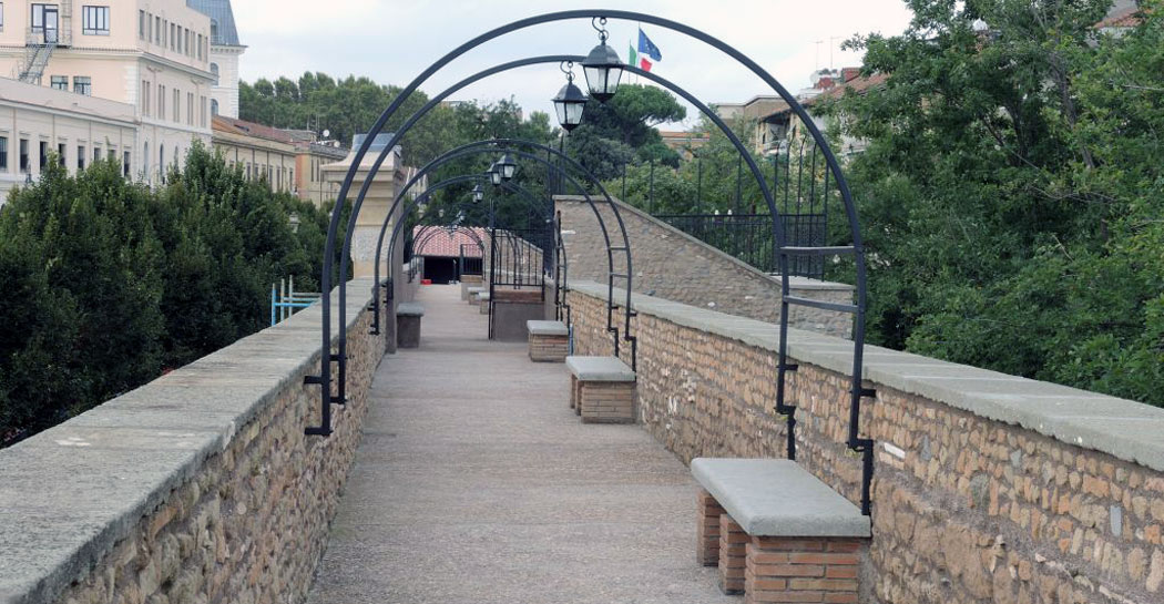 Camminamento delle Mura Aureliane di Viale Pretoriano Camminamento delle Mura Aureliane di Viale Pretoriano