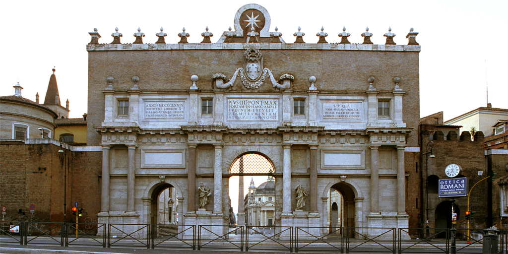 Le mura di Roma da Porta del Popolo a Porta Pinciana