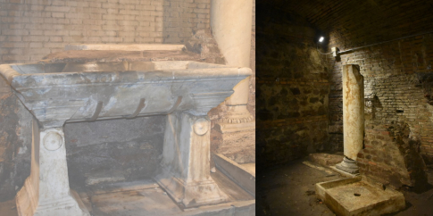 Il sito archeologico nei sotterranei del Museo Barracco