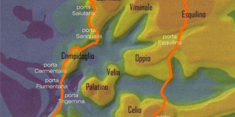 Mappa delle Mura Serviane Mappa delle Mura Serviane
