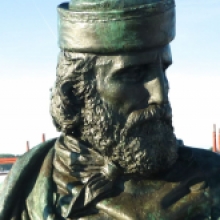 Passeggiata del Gianicolo, particolare del monumento a Giuseppe Garibaldi Passeggiata del Gianicolo, particolare del monumento a Giuseppe Garibaldi