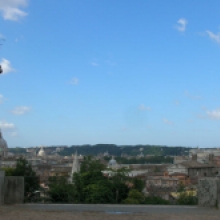 Passeggiata del Pincio, veduta panoramica Passeggiata del Pincio, veduta panoramica