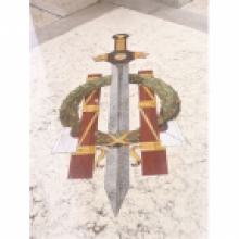 Particolare del pavimento del Sacrario Particolare del pavimento del Sacrario